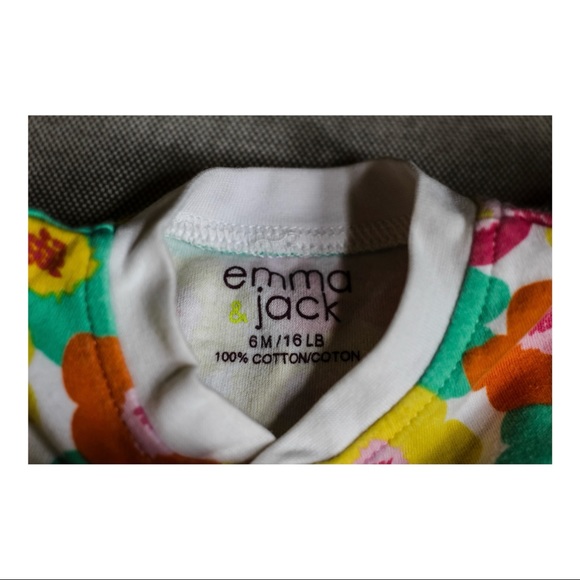 3 for $20 | Emma & Jack footed floral sleeper - Picture 2 of 2